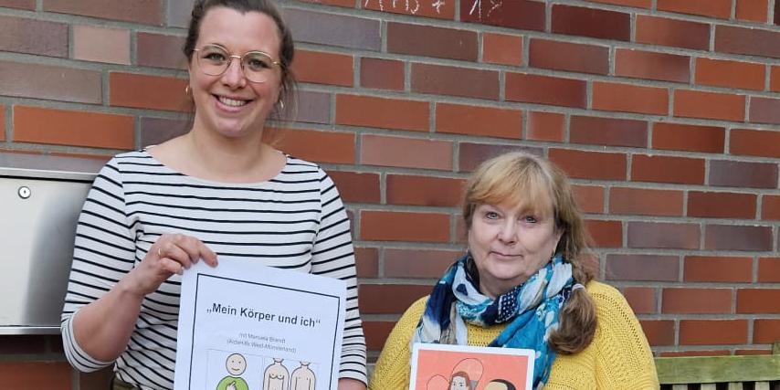 Hilfeplanerin Lisa Bagus (l., Caritasverband) und Referentin Manuela Brandt (AidsHIlfe West-Münsterland).