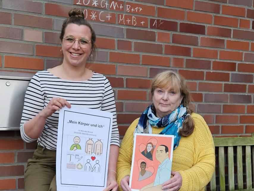 Hilfeplanerin Lisa Bagus (l., Caritasverband) und Referentin Manuela Brandt (AidsHIlfe West-Münsterland).