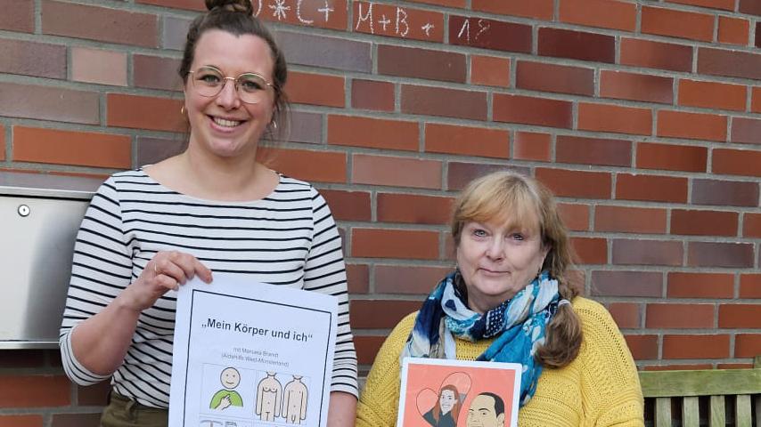 Hilfeplanerin Lisa Bagus (l., Caritasverband) und Referentin Manuela Brandt (AidsHIlfe West-Münsterland).