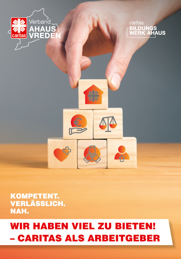 Das Titelbild der neuen Benefit-Broschüre des Caritasverbandes Ahaus-Vreden.