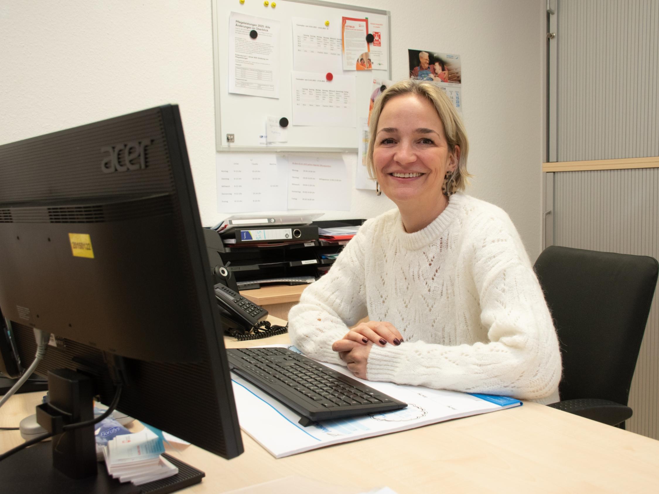 Claudia Fleige leitet die Caritas Ambulante Pflege in Legden.