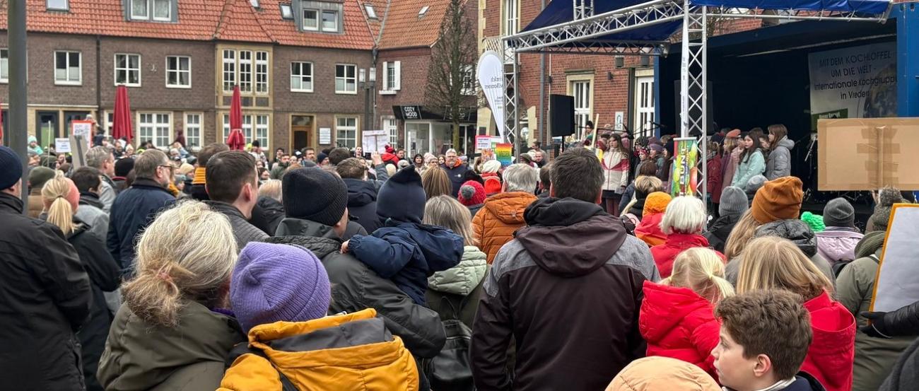 Die Kundgebung in Vreden