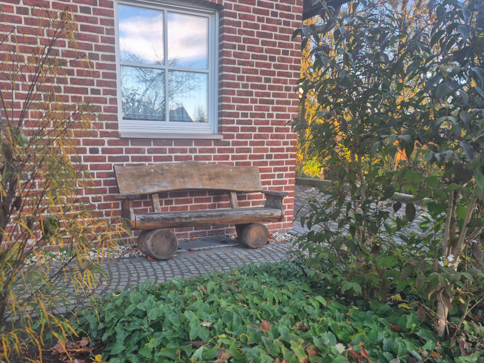 Die Bank, auf der Josef sich ausruhte.