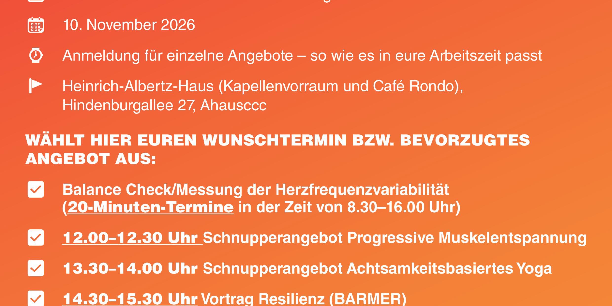 Gesundheitstag  -  neu