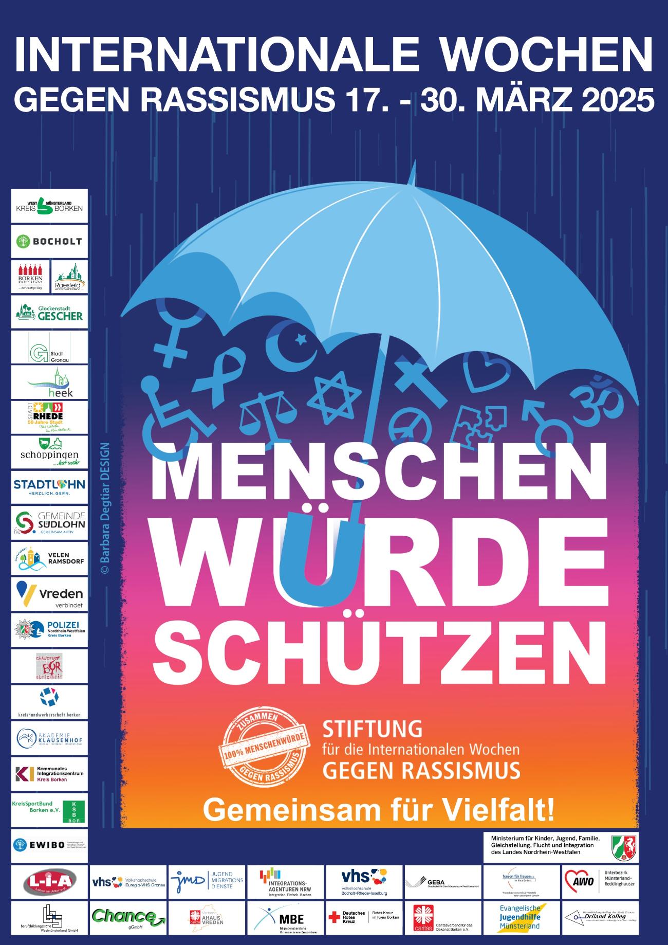 Plakat Menschen Würde Schützen