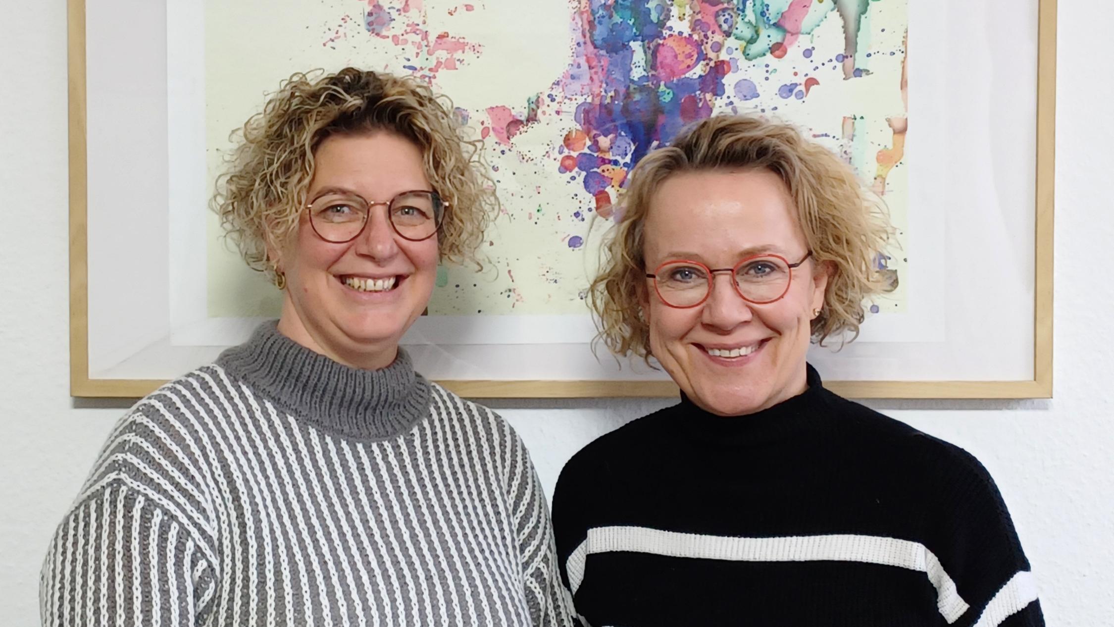 Heidrun Bruning von der Diakonie Gronau und Anja Schmitz vom Caritasverband Ahaus-Vreden (v.l.).