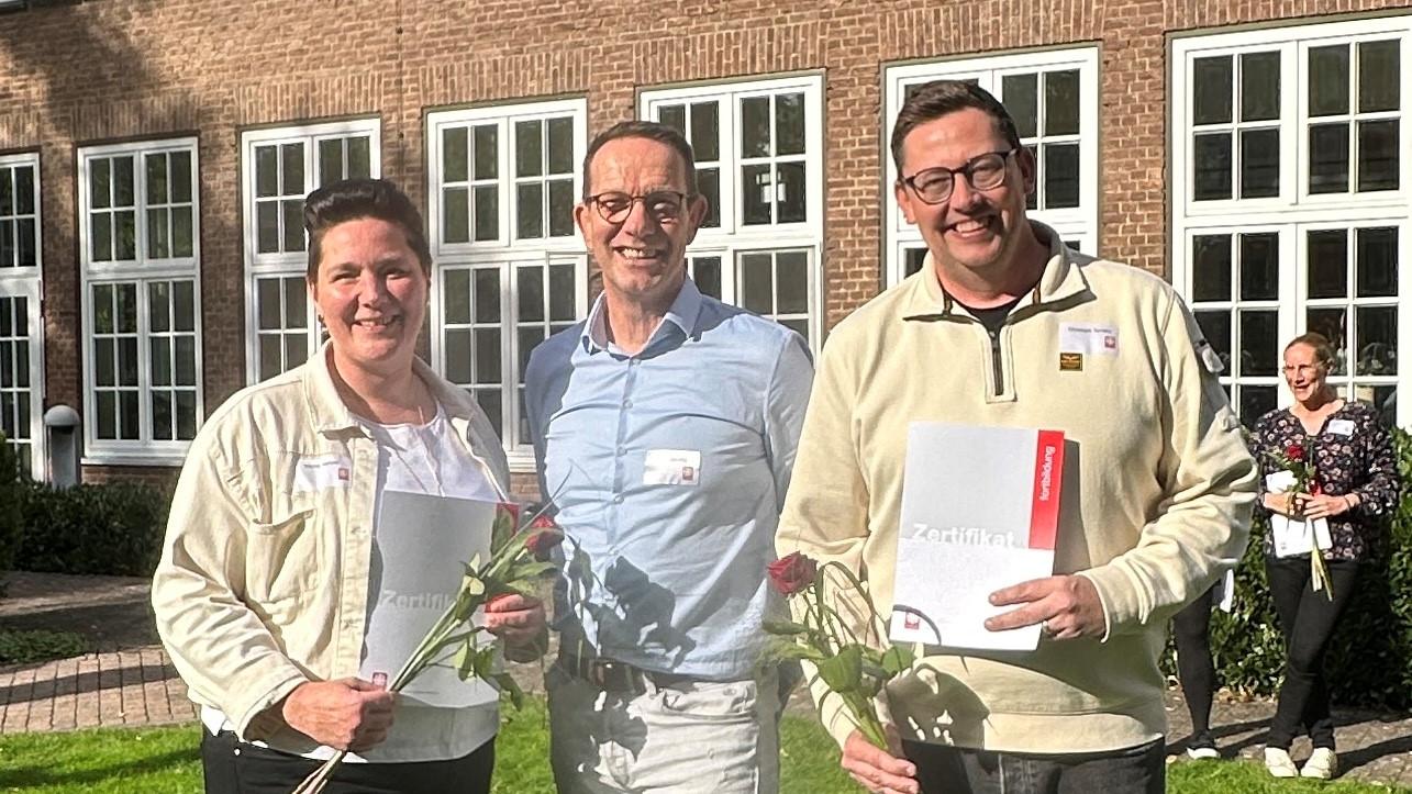 Marina Kemper, Bereichsleiter Thomas Berning und Christoph Terwey (v.l.).